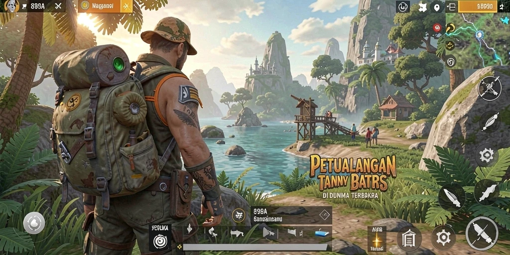 Tampilan gameplay Open World 898A yang mengesankan dengan eksplorasi tanpa batas.