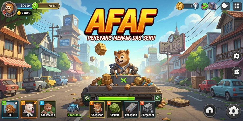 Tampilan gameplay AFAF dengan karakter dan grafis menarik saat bermain Idle.