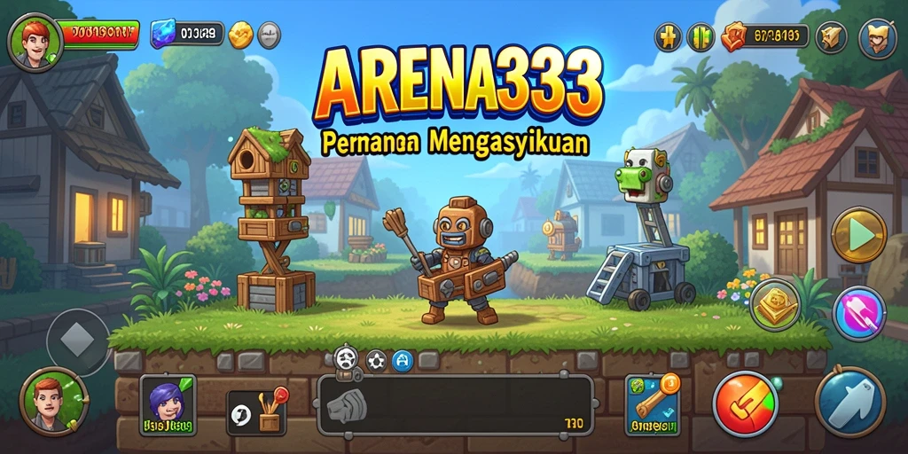 Tampilan menawan dari gameplay Idle ARENA333.