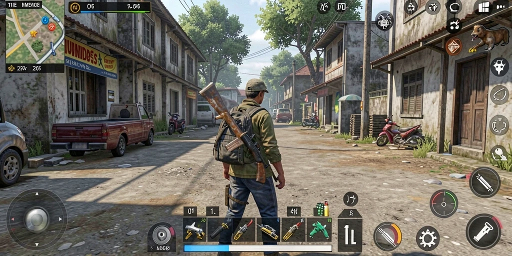 Tampilan gameplay simulasi DMD686 yang menarik dan interaktif.