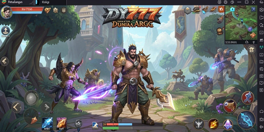 Gameplay seru dalam petualangan ARPG DY777.