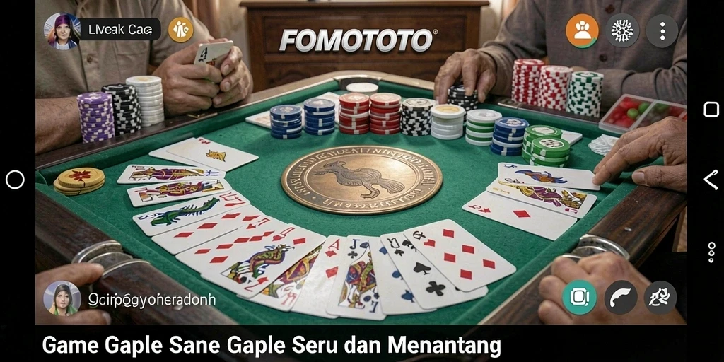 Tampilan gameplay seru FOMOTOTO dengan pemain aktif.