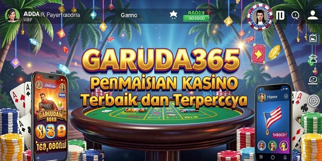 Tampilan gameplay GARUDA365 dengan suasana kasino yang mendebarkan.
