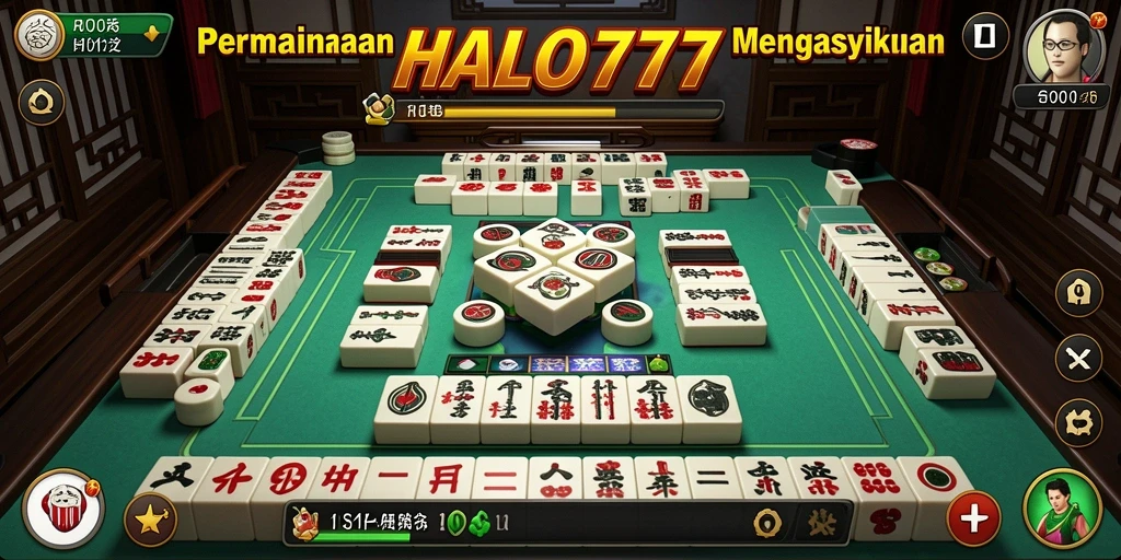Tampilan utama HALO777 dengan gameplay Mahjong yang menarik dan menyenangkan.