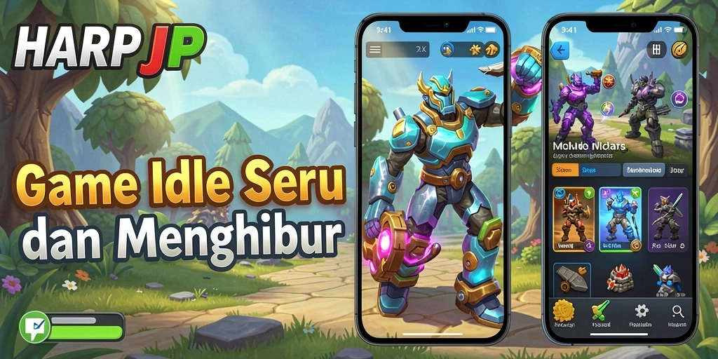 Tampilan gameplay HARAPJP yang seru dan menghibur di kategori Idle.