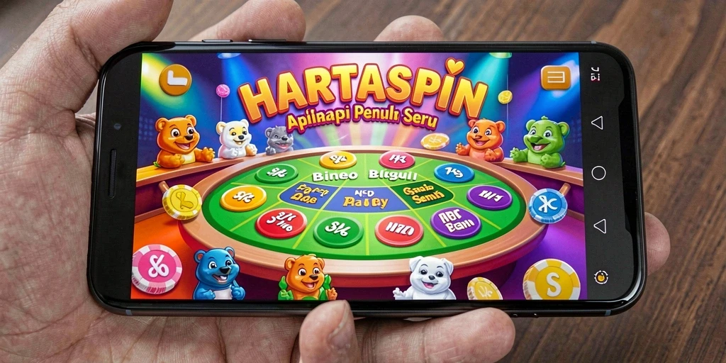 Tangkapan layar gameplay Bingo HARTASPIN yang penuh warna dan interaktif.