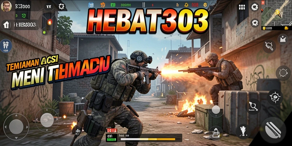 Gameplay HEBAT303 menampilkan duel tembak yang mendebarkan dan strategis.