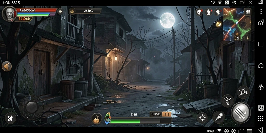 Tangkapan layar menampilkan momen menegangkan dalam gameplay HOKI8815.