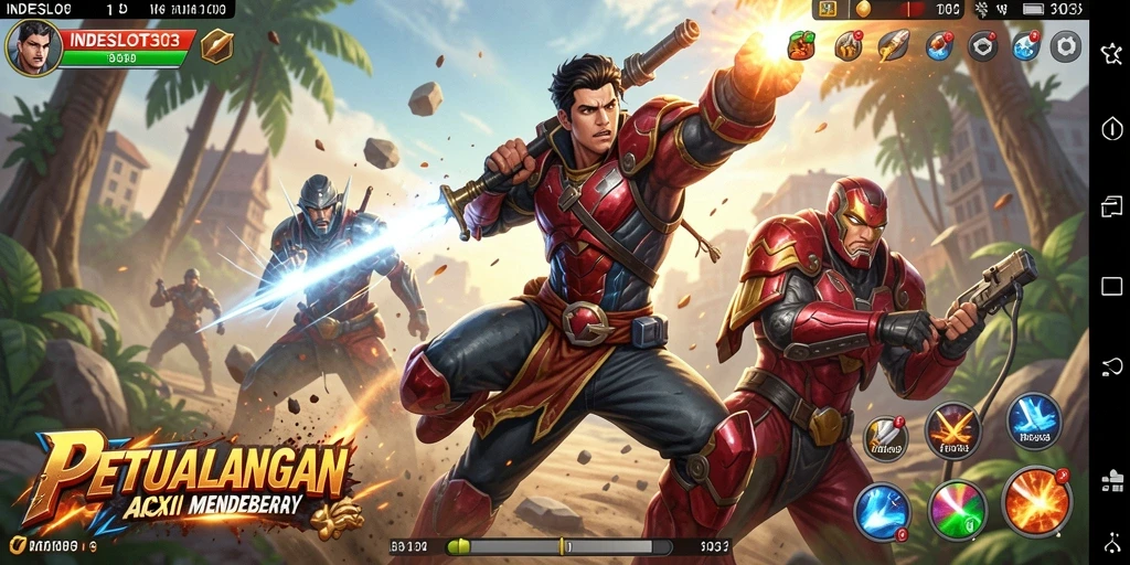 Tampilan seru dari gameplay INDESLOT303 dengan aksi yang mendebarkan.