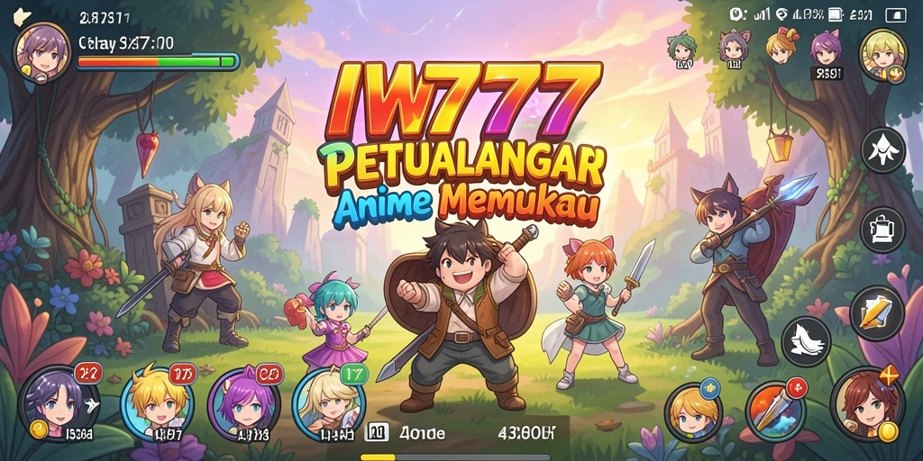 Tampilan gameplay IW777 yang mengesankan dengan petualangan Anime.
