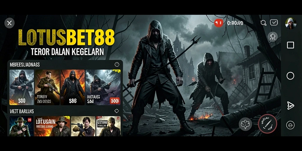 Tampilan gameplay menyeramkan dari LOTUSBET88 dengan suasana mencekam.
