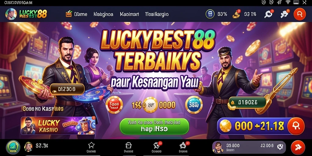 Tampilan menarik dari gameplay Kasino LUCKYBEST88 yang memukau.