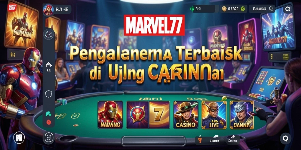 Tangkapan layar dari gameplay seru di MARVEL77 Live Casino.