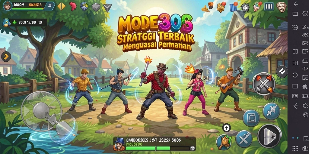 Tampilan menarik dari gameplay MODE303 yang penuh strategi.