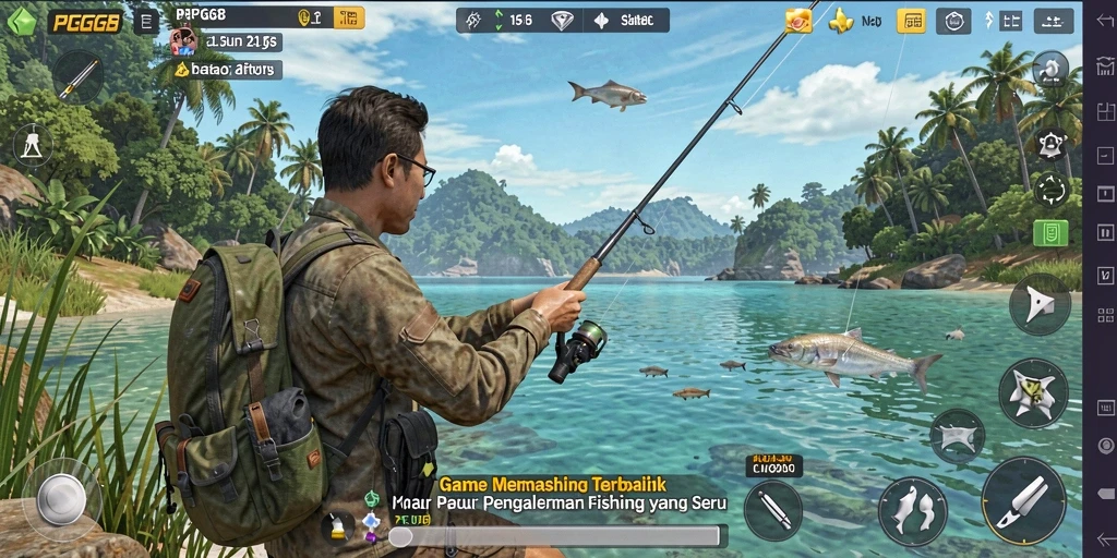 Tangkapan ikan yang memukau dalam gameplay PGG68 yang seru.