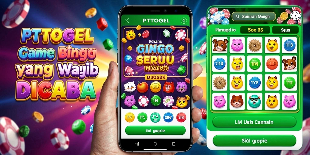 Screenshot PTTOGEL menunjukkan momen seru saat bermain bingo.