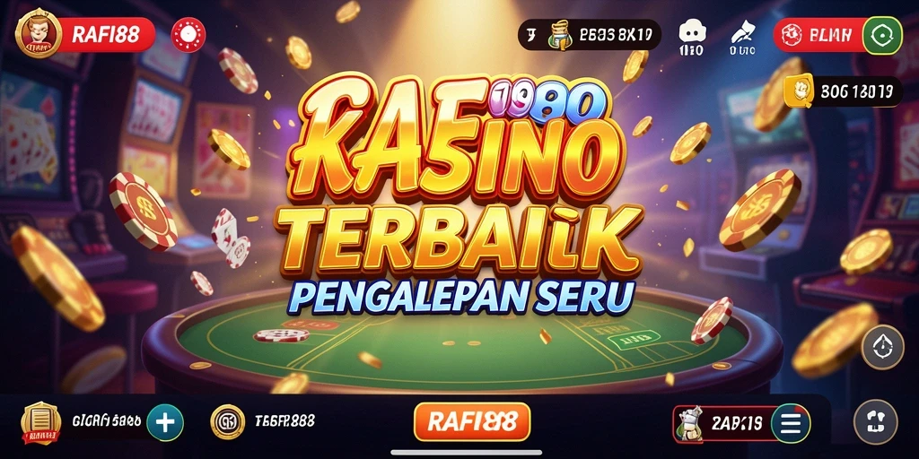 Menampilkan gameplay seru di aplikasi Kasino RAFI88.