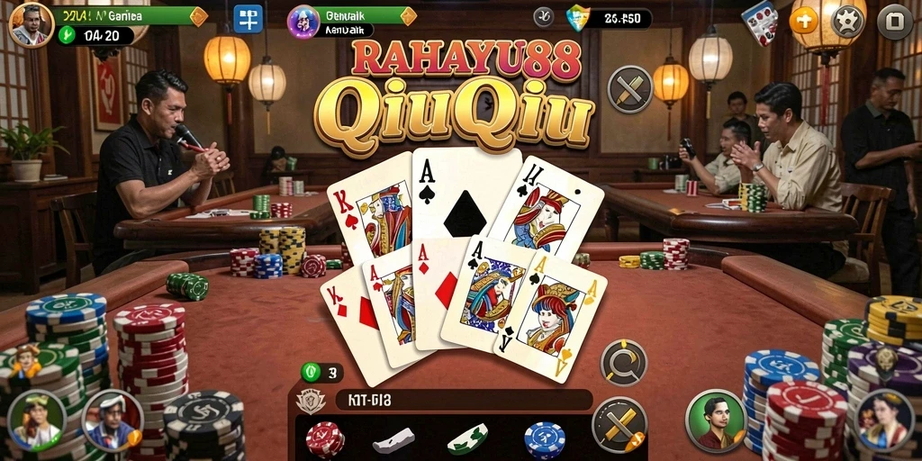 Tampilan gameplay QiuQiu yang menarik dan penuh strategi.
