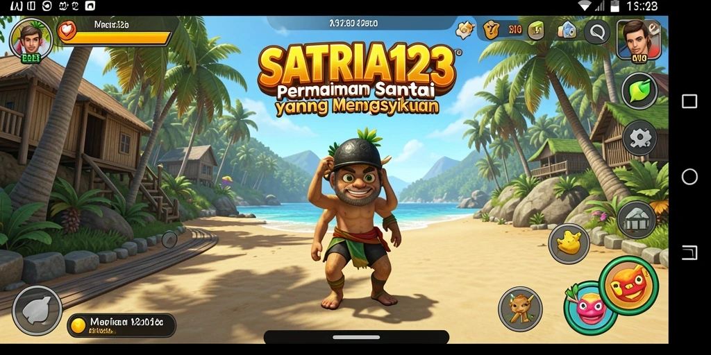 Tangkapan layar SATRIA123 yang menunjukkan gameplay menyerukan.