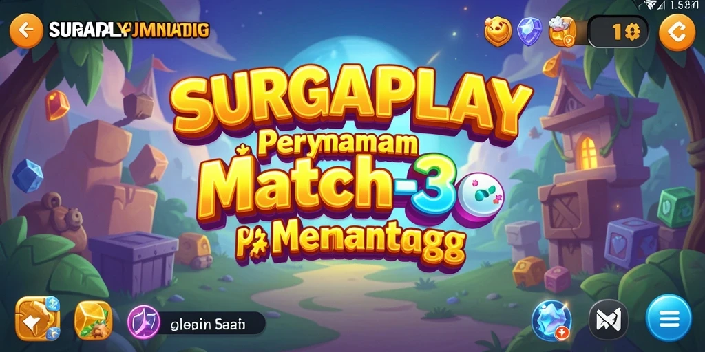 Tampilan gameplay <strong>SURGAPLAY</strong> yang seru dengan kombinasi warna-warni.