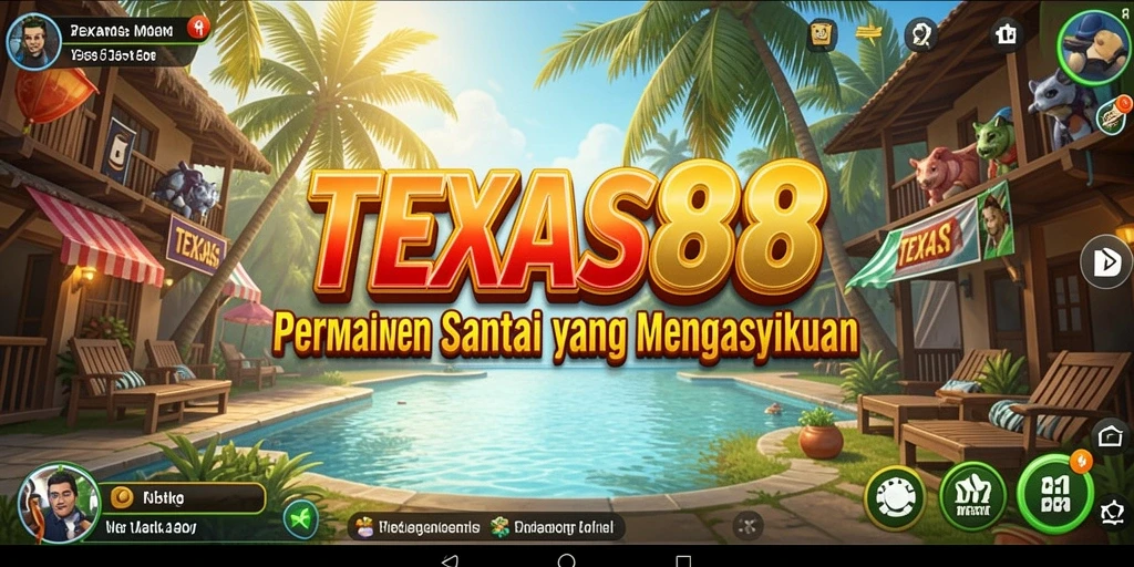 Tampilan menarik dalam gameplay TEXAS88 yang seru dan santai.