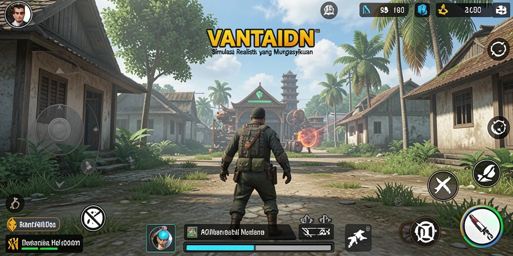 Tangkapan layar VANTAIDN menunjukkan pengalaman gameplay simulasi yang imersif.